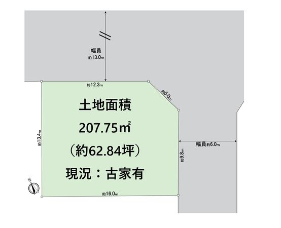 猪名川町伏見台2丁目土地 区画図