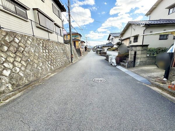 豊能町東ときわ台2丁目 土地 前面道路含む外観 豊能町東ときわ台2丁目 土地 前面道路含む外観
