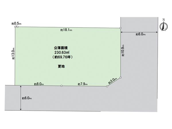 川西市水明台(多田グリーンハイツ) 土地 区画図 川西市水明台(多田グリーンハイツ) 土地 区画図