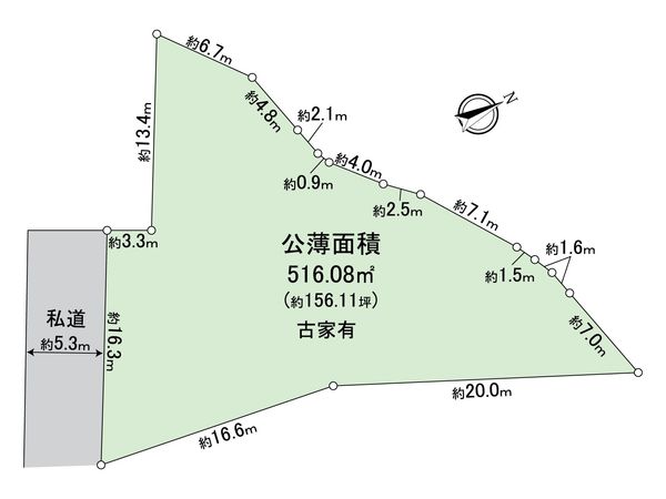 川西市西多田 土地 区画図