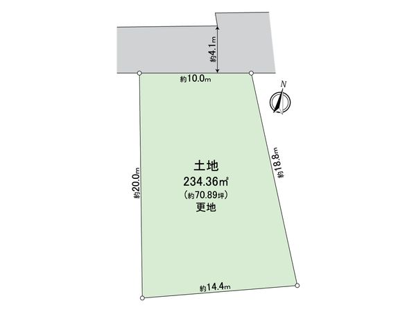 川西市松が丘町 土地 区画図 川西市松が丘町 土地 区画図