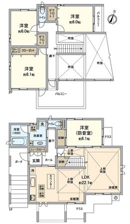 猪名川町白金2丁目 戸建 間取図(平面図) 猪名川町白金2丁目 戸建 間取図(平面図)