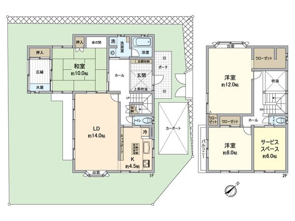 猪名川町松尾台(日生ニュータウン) 戸建 間取図(平面図) 猪名川町松尾台(日生ニュータウン) 戸建 間取図(平面図)