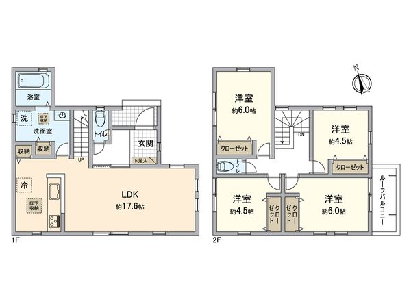 川西市霞ケ丘2丁目 間取図(平面図) 川西市霞ケ丘2丁目 間取図(平面図)