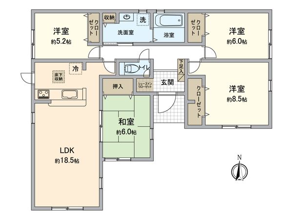 川西市清和台西1丁目 間取図(平面図) 川西市清和台西1丁目 間取図(平面図)