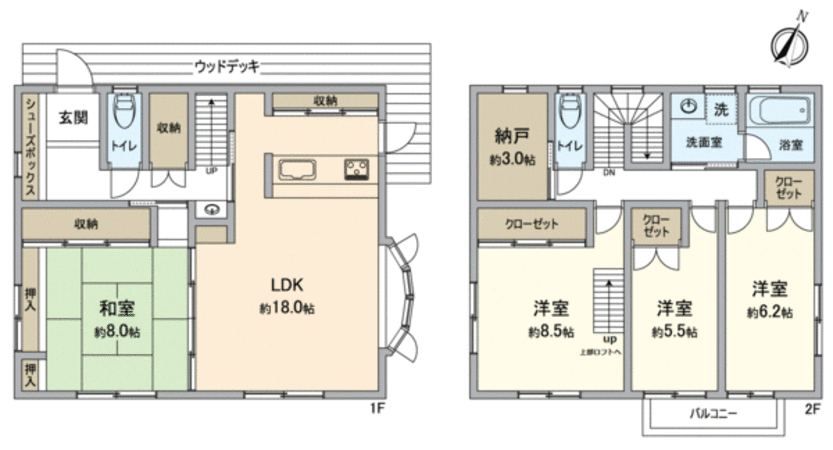 猪名川町白金1丁目 戸建 間取図(平面図) 猪名川町白金1丁目 戸建 間取図(平面図)