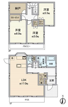 猪名川町伏見台4丁目 戸建 間取図(平面図) 猪名川町伏見台4丁目 戸建 間取図(平面図)