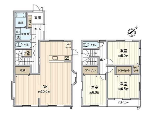 川西市錦松台 戸建 間取図(平面図)