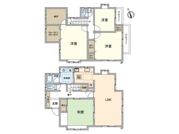 川西市鴬が丘 戸建 間取図(平面図) 川西市鴬が丘 戸建 間取図(平面図)