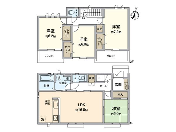 水明台2丁目 新築戸建 間取図(平面図)