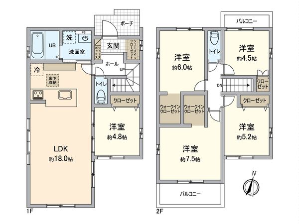 川西市水明台2丁目 間取図(平面図) 川西市水明台2丁目 間取図(平面図)