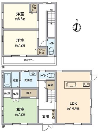 猪名川町木津 中古戸建 間取図(平面図) 猪名川町木津 中古戸建 間取図(平面図)