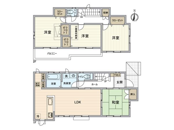 川西市大和東4丁目 間取図(平面図) 川西市大和東4丁目 間取図(平面図)
