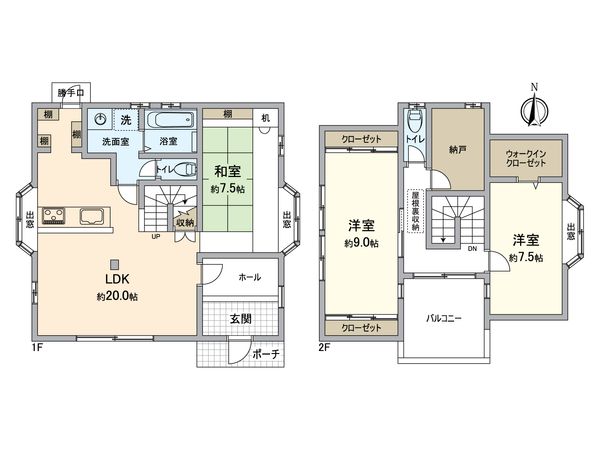 猪名川町若葉(猪名川パークタウン) 戸建 間取図(平面図) 猪名川町若葉(猪名川パークタウン) 戸建 間取図(平面図)