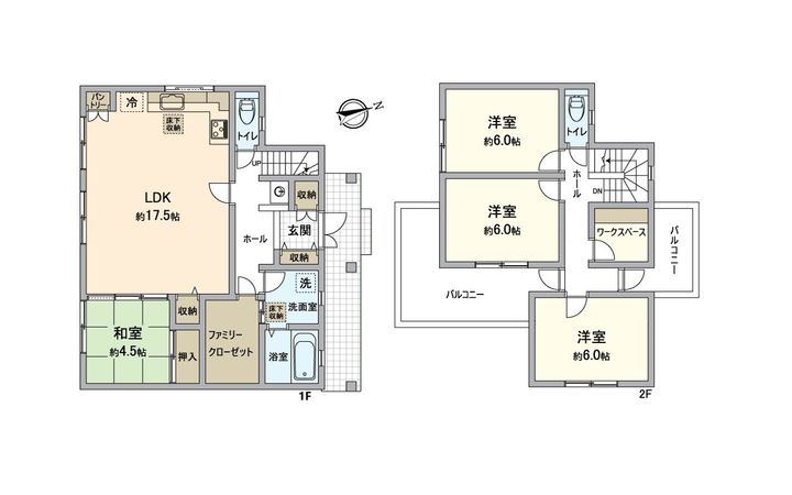 川西市けやき坂5丁目 戸建 間取図(平面図) 川西市けやき坂5丁目 戸建 間取図(平面図)
