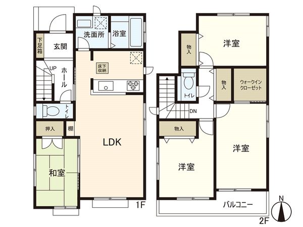川西市清和台西1丁目 戸建 間取図(平面図) 川西市清和台西1丁目 戸建 間取図(平面図)