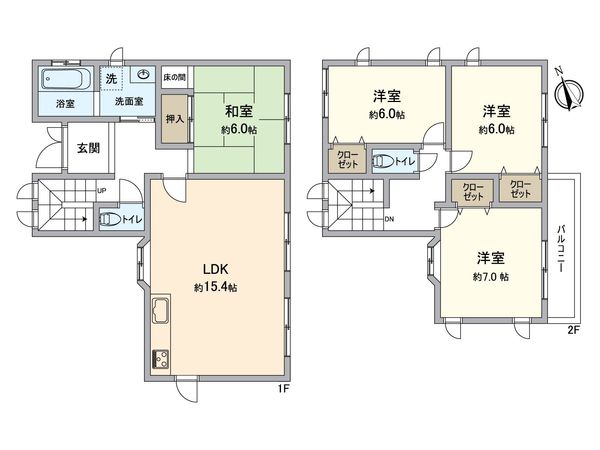 川西市清和台東2丁目 戸建 間取図(平面図) 川西市清和台東2丁目 戸建 間取図(平面図)