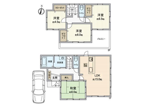 川西市丸の内町 戸建 間取図(平面図) 川西市丸の内町 戸建 間取図(平面図)