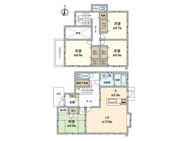 川西市丸山台3丁目 間取図(平面図)
