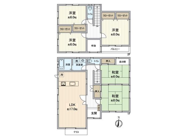 川西市丸山台3丁目 間取図(平面図)