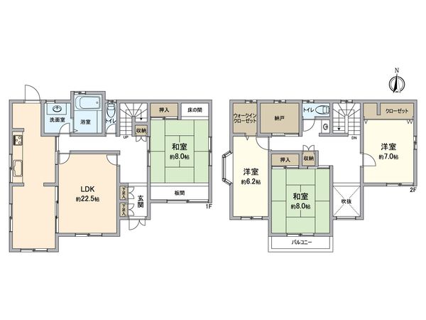 川西市丸山台2丁目 間取図(平面図)