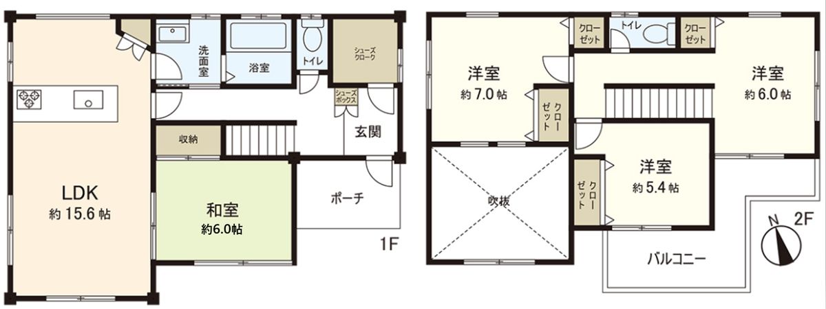 川西市南野坂1丁目【戸建】 間取図(平面図) 川西市南野坂1丁目【戸建】 間取図(平面図)