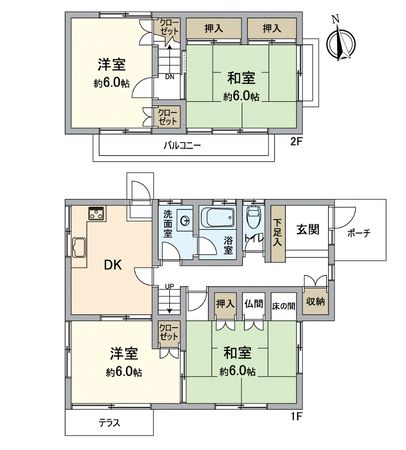 宝塚市ふじガ丘【戸建】 間取図(平面図)