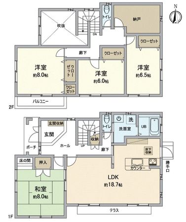 川西市丸山台3丁目 戸建 間取図(平面図) 川西市丸山台3丁目 戸建 間取図(平面図)