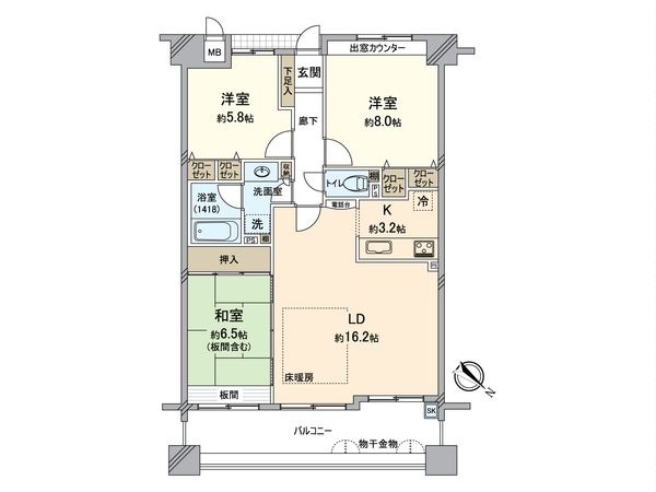 アズレ川西 間取図(平面図) アズレ川西 間取図(平面図)