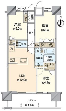 クレアホームズキセラ川西 間取図(平面図)