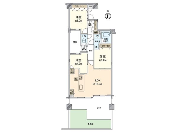雲雀丘花屋敷ガーデンハウス 間取図(平面図) 雲雀丘花屋敷ガーデンハウス 間取図(平面図)