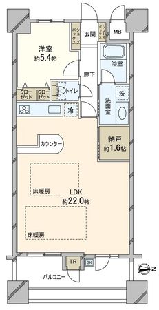 ディークラディア川西 間取図(平面図) ディークラディア川西 間取図(平面図)