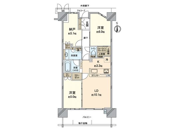 キセラ川西オリヴィエ 間取図(平面図)