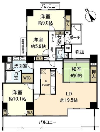 移瀬ガーデンハイツ 間取図(平面図) 移瀬ガーデンハイツ 間取図(平面図)