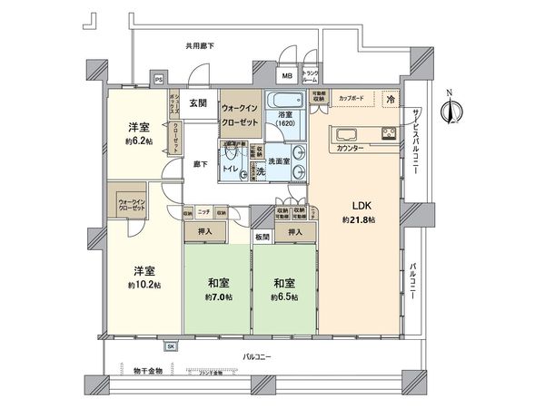 ディークラディア川西 間取図(平面図) ディークラディア川西 間取図(平面図)
