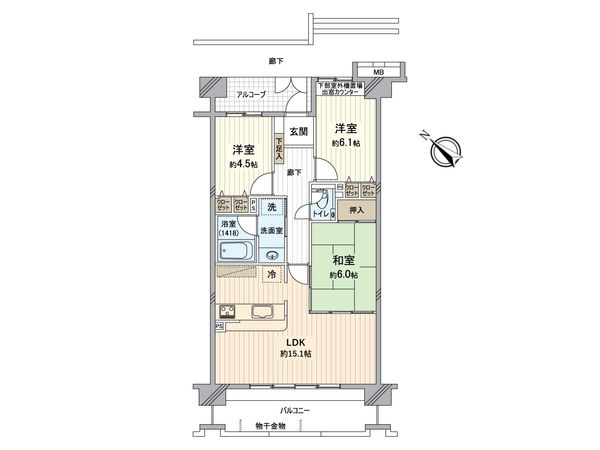 プレシアス清和台中央 間取図(平面図) プレシアス清和台中央 間取図(平面図)
