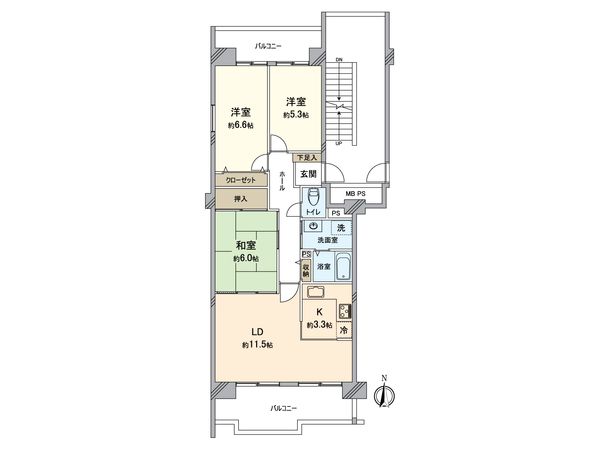 日生ニュータウンサウンズヒル F棟 間取図(平面図) 日生ニュータウンサウンズヒル F棟 間取図(平面図)