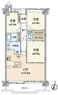 ハイム花屋敷アルモニー 間取図(平面図)
