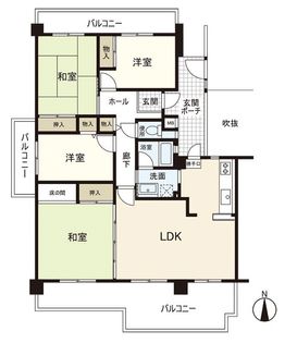 伏尾台A団地 間取図(平面図)
