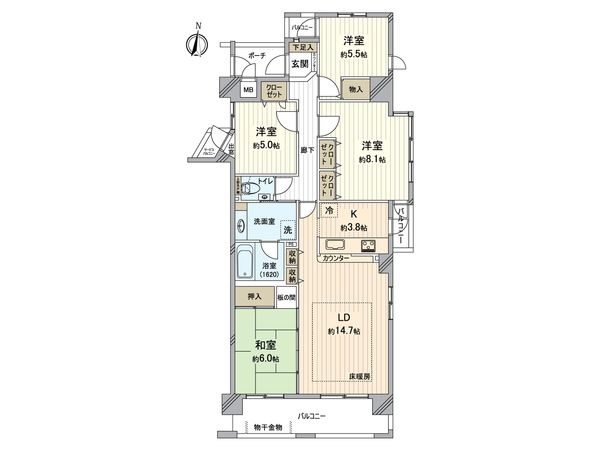 アービング池田桜通り 間取図(平面図)
