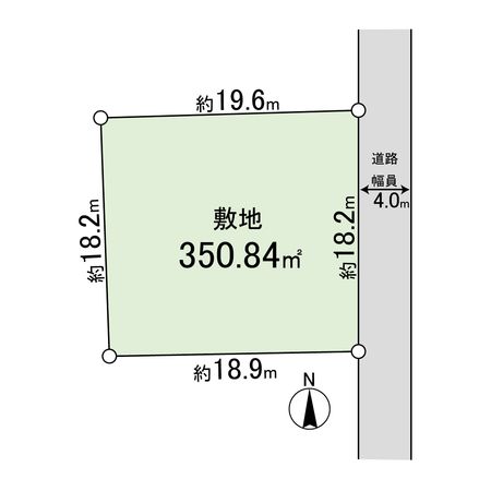 宝塚市千種3丁目【古家有土地】 区画図 宝塚市千種3丁目【古家有土地】 区画図