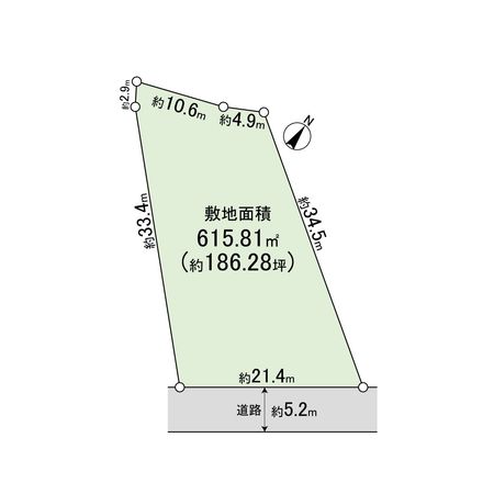 宝塚市武庫山1丁目【古家有土地】 区画図