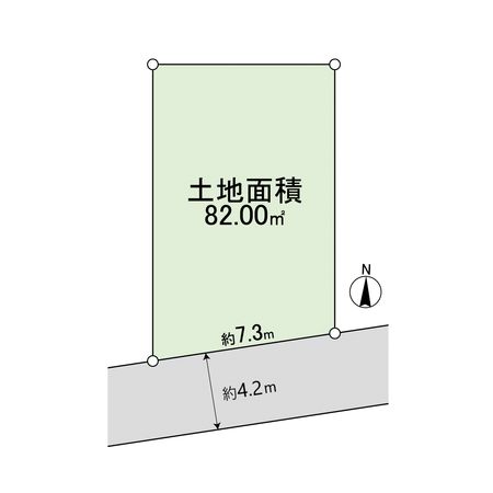 宝塚市末成町【古家付き土地】 区画図 宝塚市末成町【古家付き土地】 区画図
