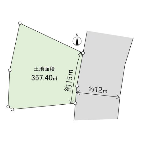 神戸市北区星和台3丁目【古家有土地】 区画図 神戸市北区星和台3丁目【古家有土地】 区画図