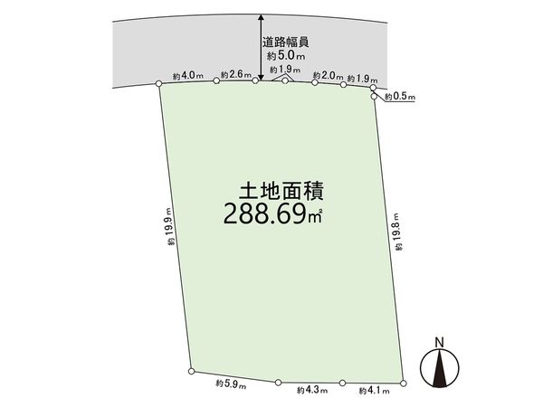 宝塚市桜ガ丘【土地】 区画図 宝塚市桜ガ丘【土地】 区画図
