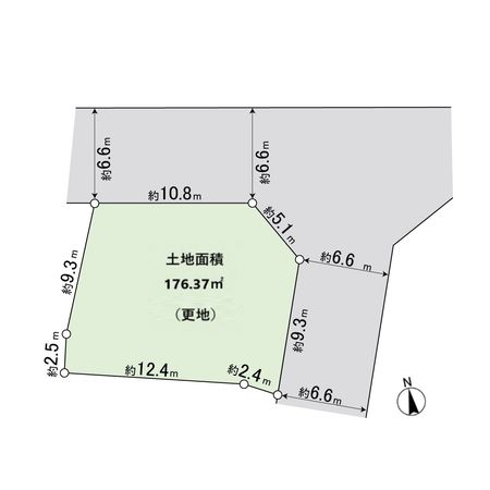 宝塚市売布山手町【土地】 区画図