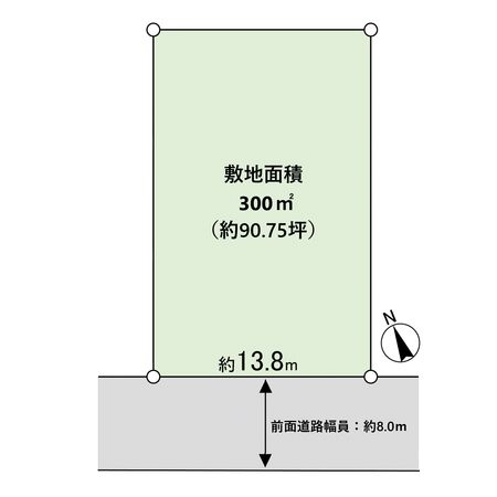 神戸市北区道場町生野【土地】 区画図