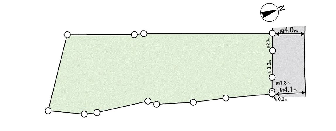 宝塚市米谷1丁目【土地】 区画図