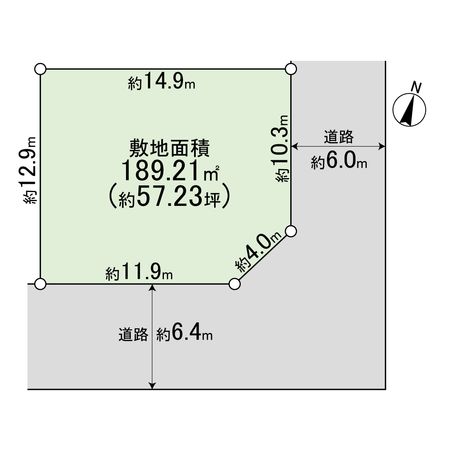 西宮市生瀬高台【土地】 区画図