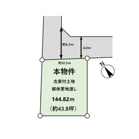 宝塚市御殿山4丁目【土地】 地形図
